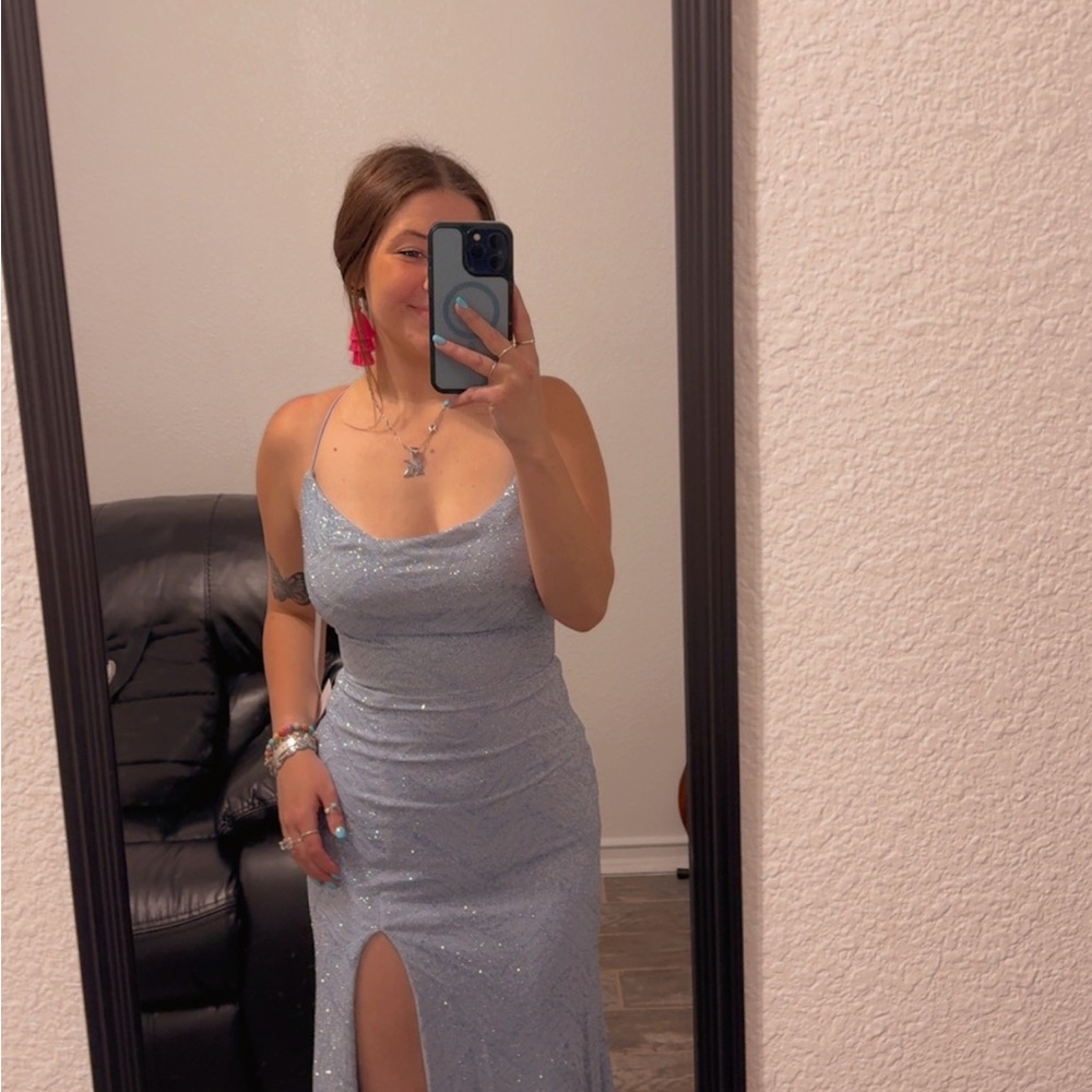Elegant Blue Evening Dress
